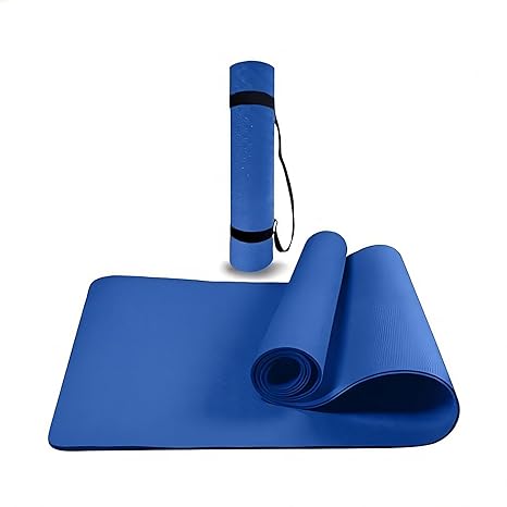 Thick Anti-Slip Yoga Mat 6mm TPE | Free Carry Strap Included